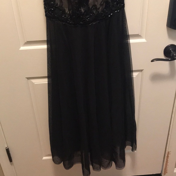 NWT Bicici & Coty Black Hand Beaded Evening dress - Picture 3 of 8